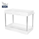 2-TIER STORAGE RACK KECH NIFTY 40X22X31CM WHITE [EXCLUSIVE FROM HOMEPRO THAILAND]