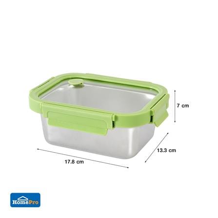STAINLESS STEEL FOOD CONTAINER KECH SHINEE 0.8L GREEN