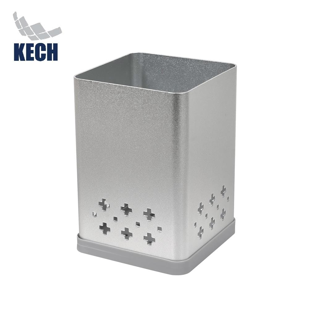 KECH ALUMINIUM UTENSIL BOX 1 HOLE NOBLE SILVER