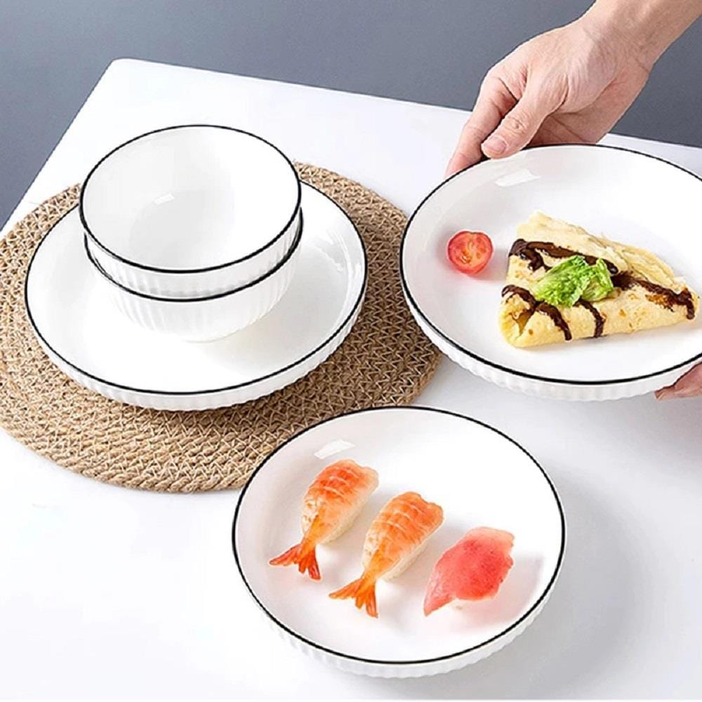 SHIRO PORCELIN RICE PLATE 9IN  SH900