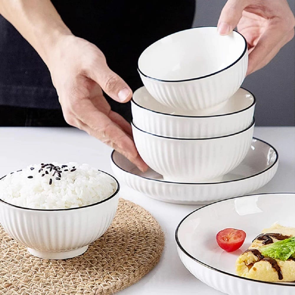 SHIRO PORCELIN RICE PLATE 9IN  SH900