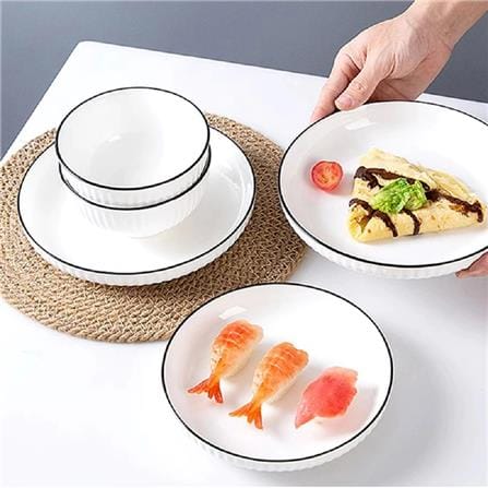 SHIRO PORCELIN RICE PLATE 9IN  SH900