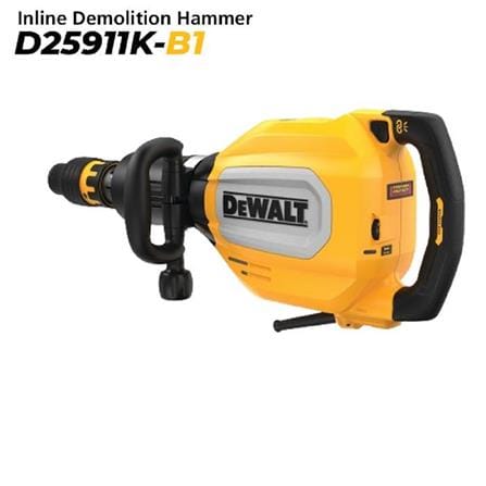 DEWALT 11KG INLINE 1800W DEMOLITION HAMMER (SDS MAX) D25911K-B1
