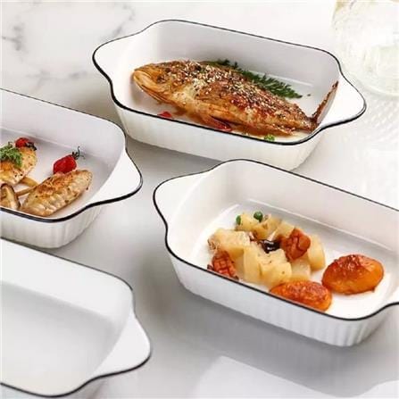 SHIRO PORCELIN BAKING PLATE 10.5IN SH105