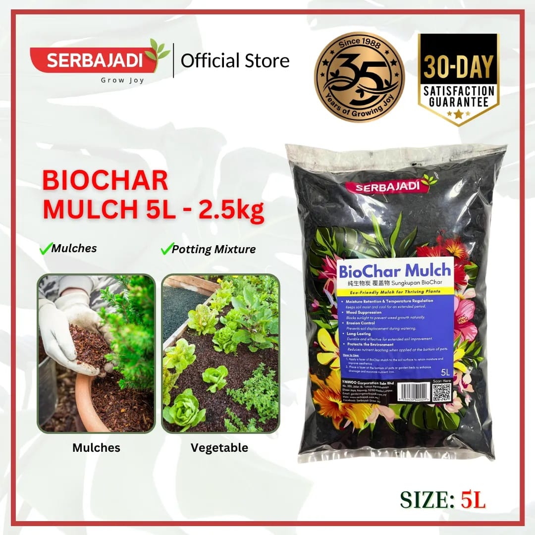 SERBAJADI BIOCHAR MULCH (5L)