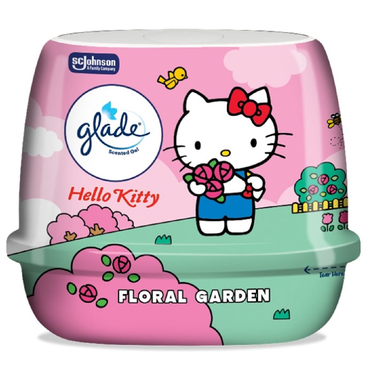 GLADE HELLO KITTY SCENTED GEL180G FLORAL