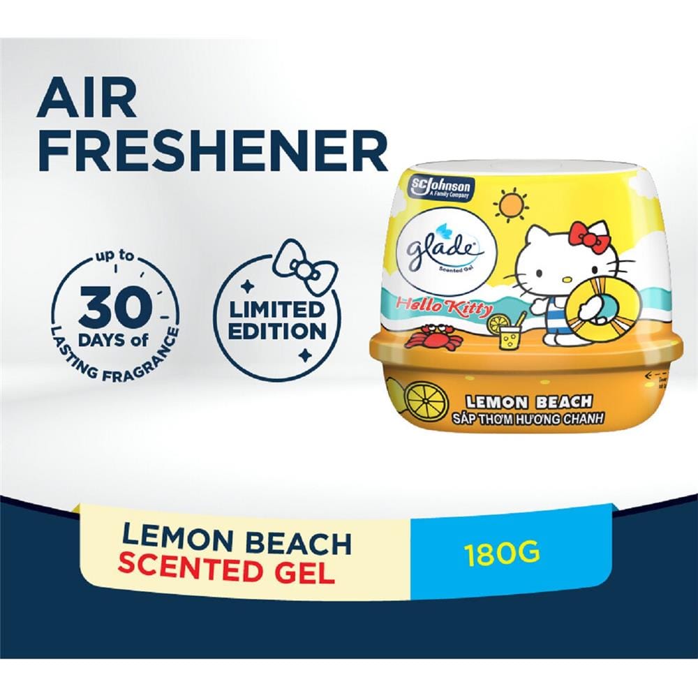 GLADE HELLO KITTY SCENTED GEL180G FROSTY