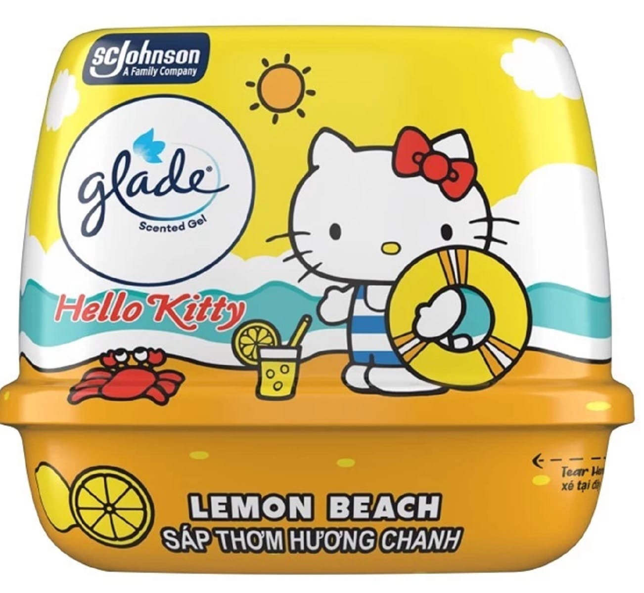 GLADE HELLO KITTY SCENTED GEL180G FROSTY