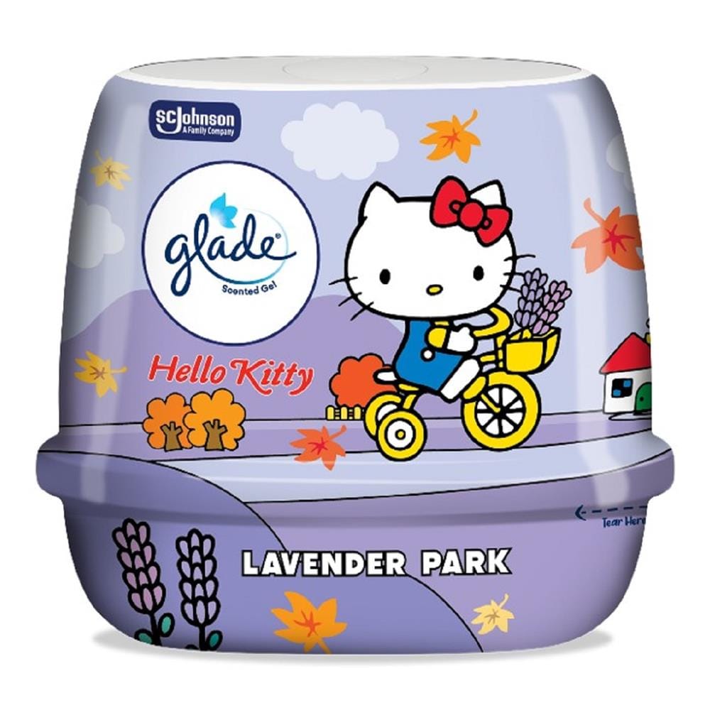 GLADE HELLO KITTY SCENTED GEL180G LAVENDER
