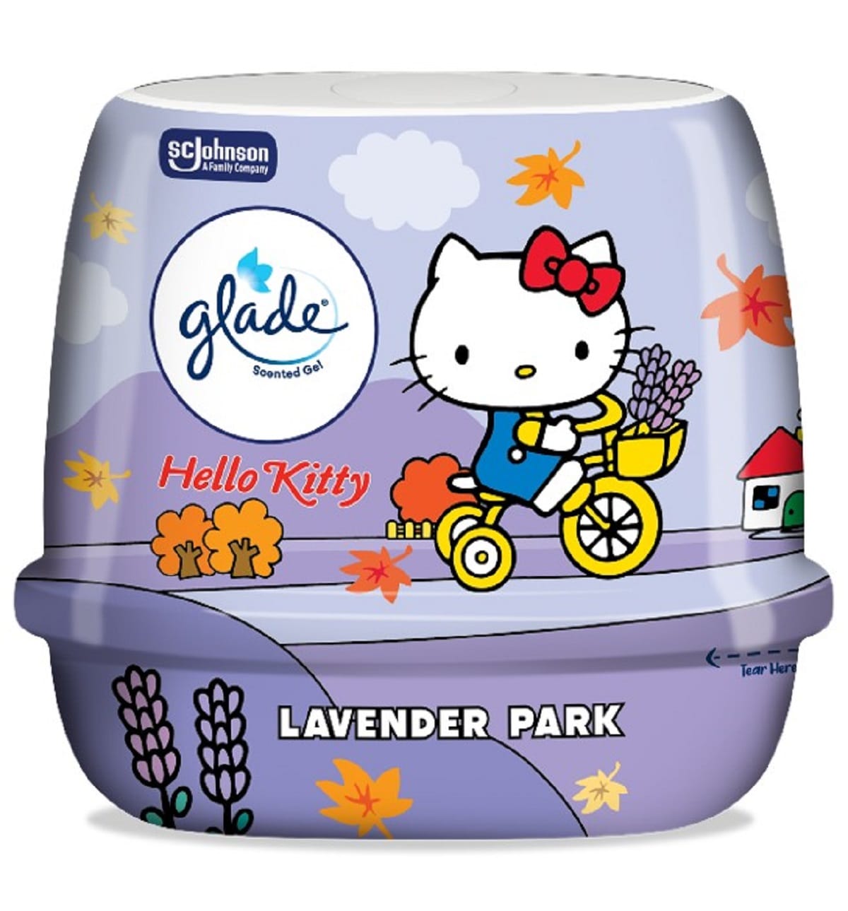 GLADE HELLO KITTY SCENTED GEL180G LAVENDER