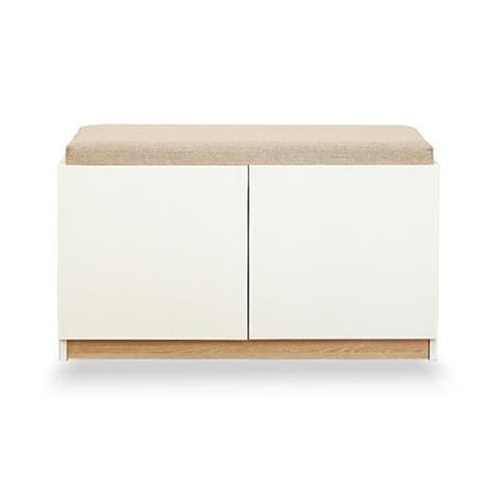 SHOE STORAGE BENCH FURDINI MOBILLE 80CM WHITE/OTTAWA [EXCLUSIVE FROM HOMEPRO THAILAND]