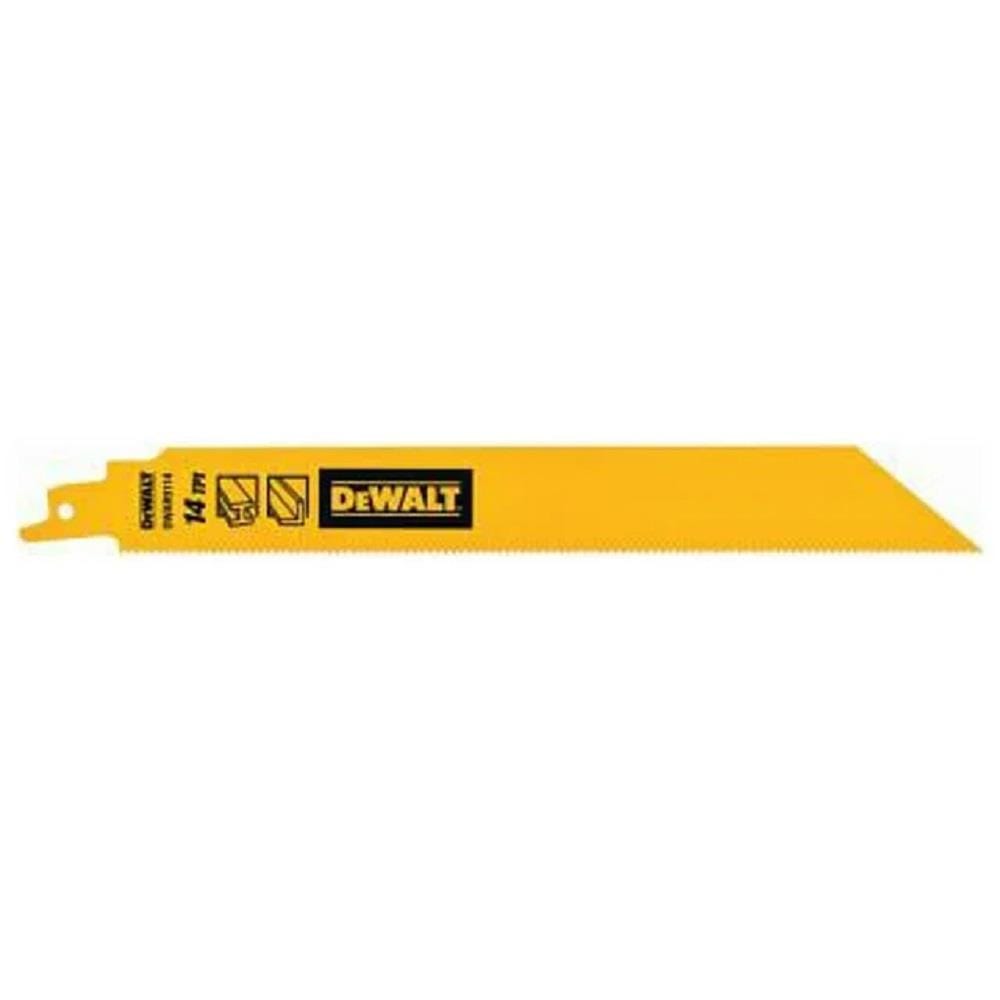 DEWALT 9" RECIPROCATING SAW BLADE (HEAVY METAL) [14TPI] 5PCS/PACK DWAR9114