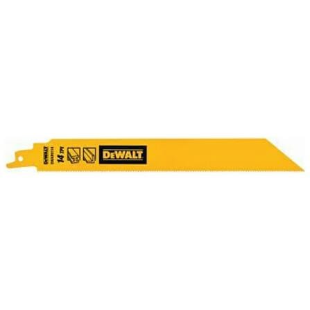 DEWALT 9" RECIPROCATING SAW BLADE (HEAVY METAL) [14TPI] 5PCS/PACK DWAR9114