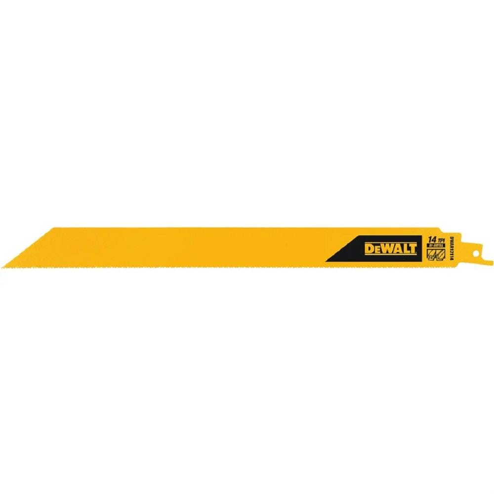 DEWALT 12" RECIPROCATING SAW BLADE (HEAVY METAL) [14TPI] 5PCS/PACK DWAR12114