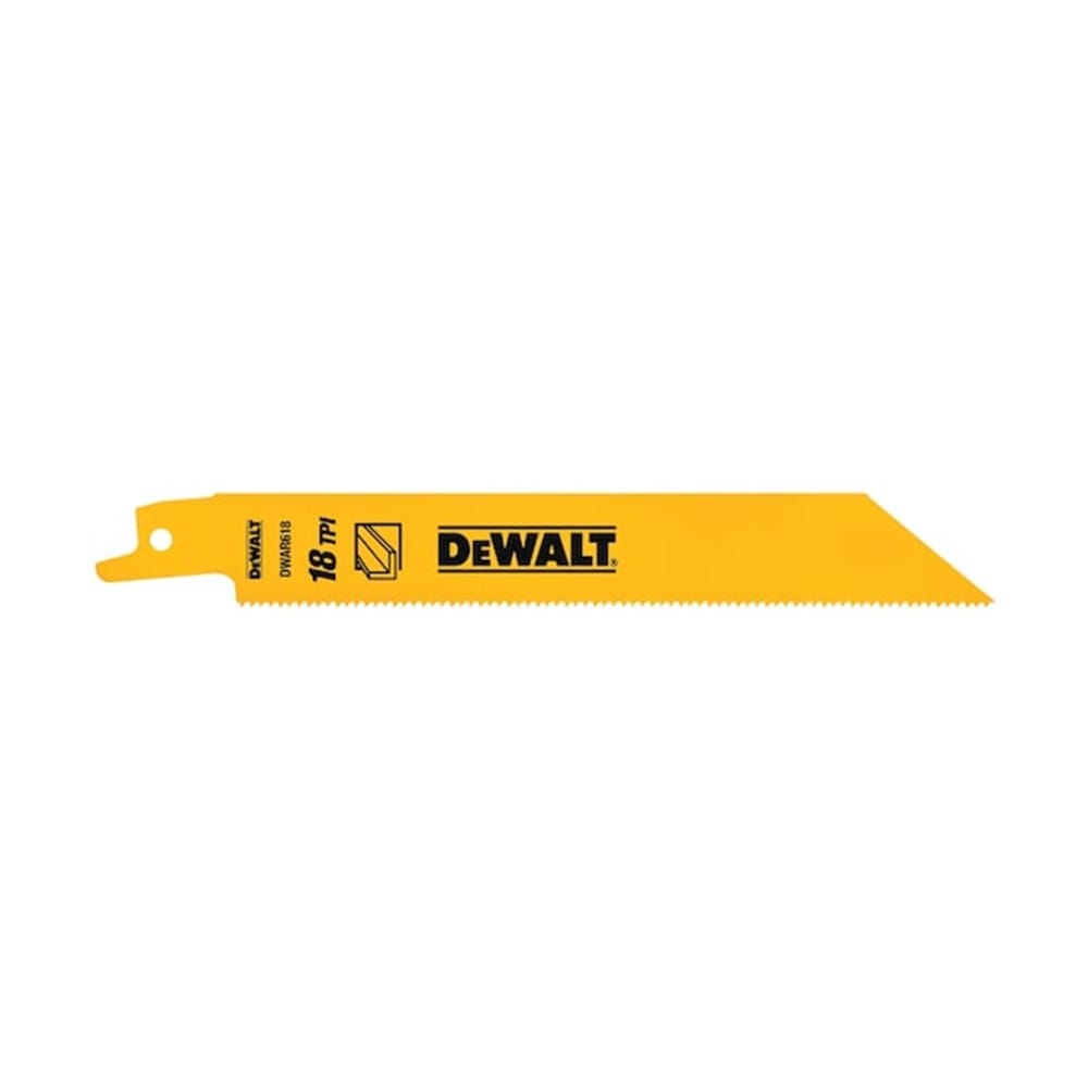 DEWALT 6" RECIPROCATING SAW BLADE (METAL) [18TPI] 5PCS/PACK DW4811
