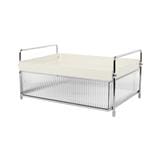 1-TIER GLASS RACK WITH DRAWER KECH CREAMY [EXCLUSIVE FROM HOMEPRO THAILAND]