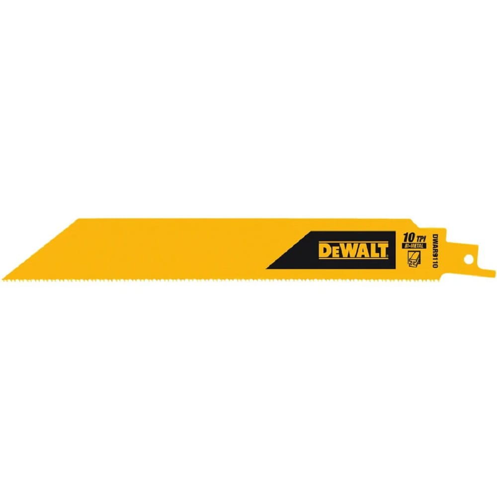 DEWALT 9" RECIPROCATING SAW BLADE (HEAVY METAL) [10TPI] 5PCS/PACK DWAR9110