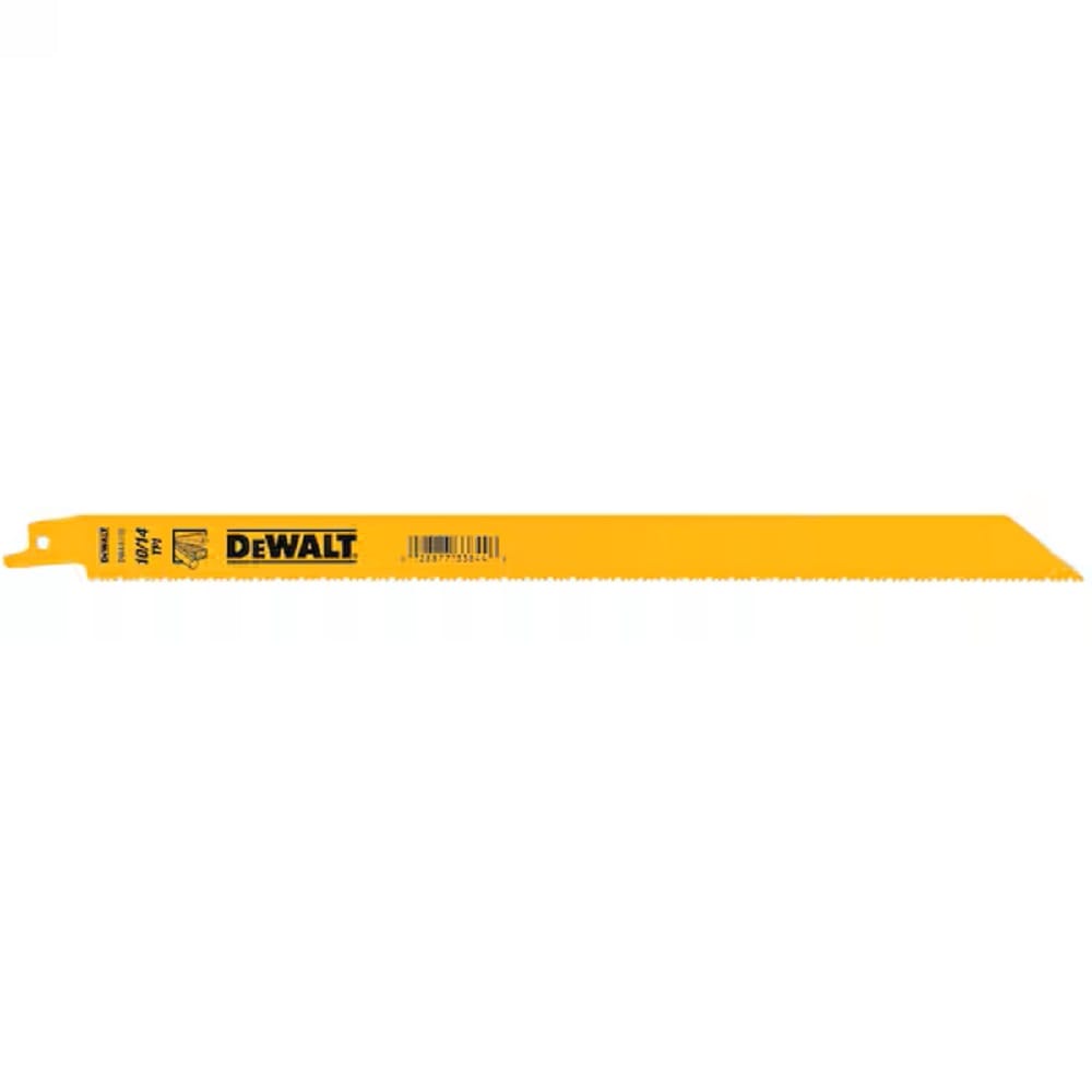 DEWALT 12" RECIPROCATING SAW BLADE (MULTI MATERIAL) [10/14TPI] 5PCS/PACK DW4839