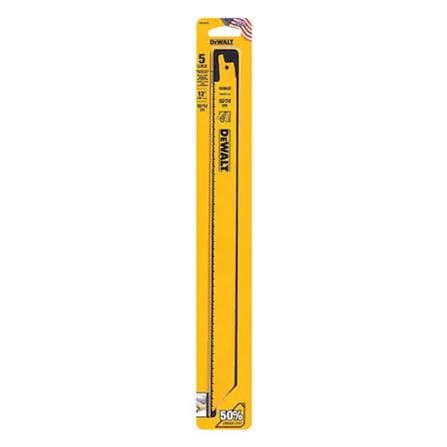 DEWALT 12" RECIPROCATING SAW BLADE (MULTI MATERIAL) [10/14TPI] 5PCS/PACK DW4839