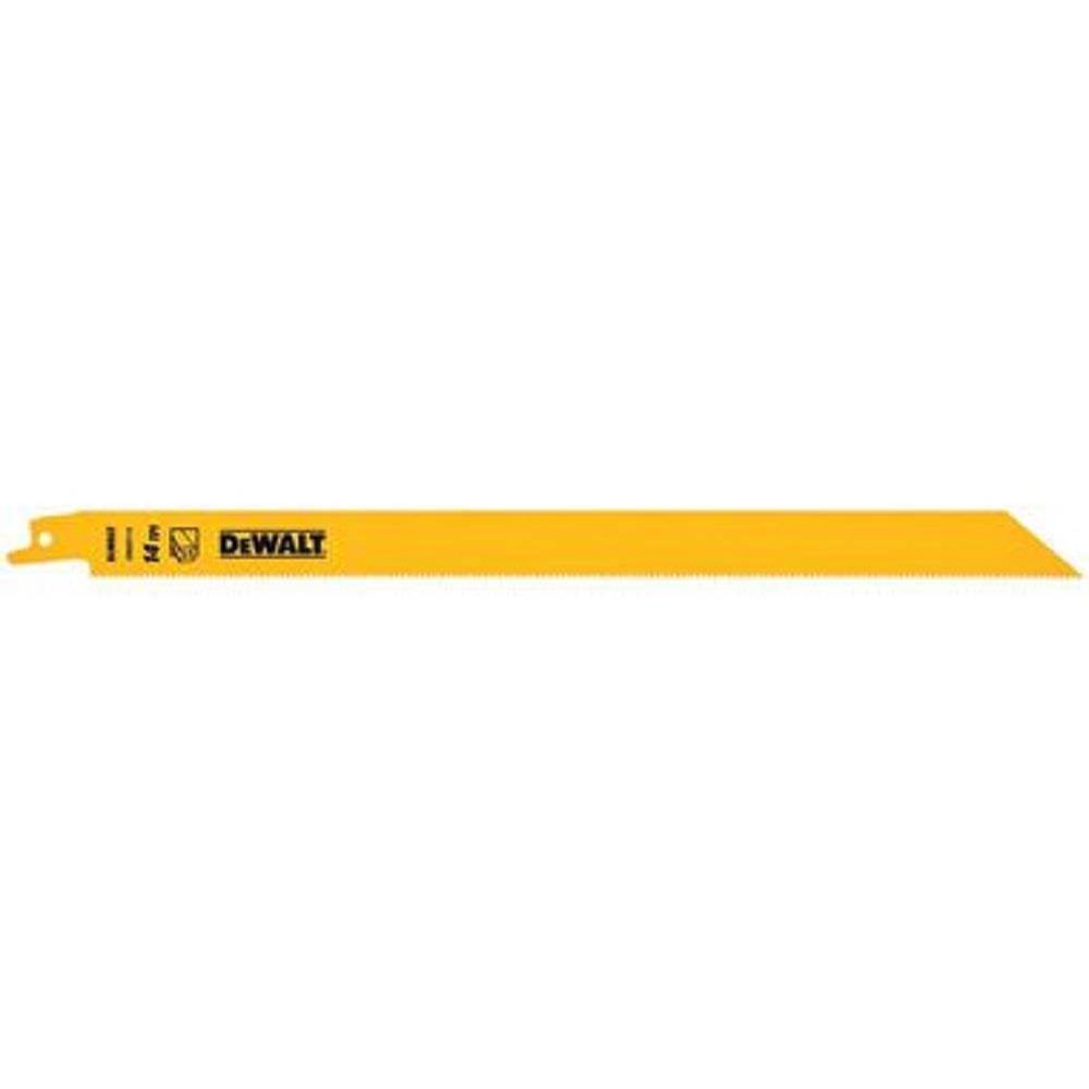 DEWALT 12" RECIPROCATING SAW BLADE (METAL) [14TPI] 5PCS/PACK DW4838