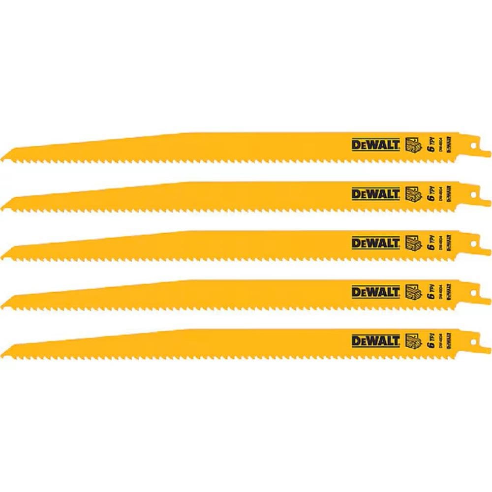 DEWALT 12" RECIPROCATING SAW BLADE (WOOD) [6TPI] 5PCS/PACK DW4804
