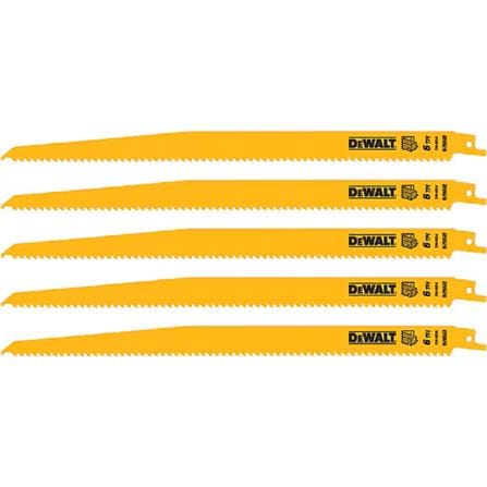 DEWALT 12" RECIPROCATING SAW BLADE (WOOD) [6TPI] 5PCS/PACK DW4804