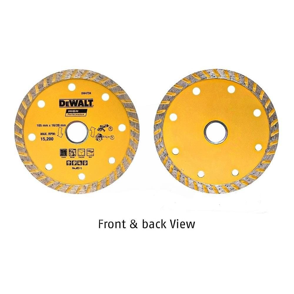 DEWALT 4" DIAMOND CUTTING DISC 2MM (DRY/WET CUT) [TURBO RIM] DW4724-B1