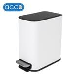 RECTANGULAR PEDAL DUSTBIN ACCO SLOW STYLISH 5L WHITE [EXCLUSIVE FROM HOMEPRO THAILAND]