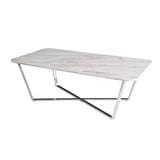 COFFEE TABLE FURDINI CHARLOT-S 120CM WHITE MARBLE PATTERN [EXCLUSIVE FROM HOMEPRO THAILAND]