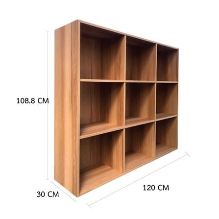 SHELVING UNIT WITH 9 COMPARTMENTS FURDINI FINE 120CM WOOD GRAIN PATTERN [EXCLUSIVE FROM HOMEPRO THAILAND]