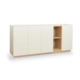 MULTIFUNCTIONAL LOW CABINET FURDINI MOBILLE 180CM WHITE/OTTAWA [EXCLUSIVE FROM HOMEPRO THAILAND]