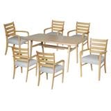 6-SEATER DINING TABLE SET FURDINI PARIS NATURAL [EXCLUSIVE FROM HOMEPRO THAILAND]