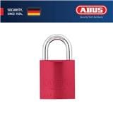 (ONLINE) ABUS 50MM TITALIUM ALUMINIUM PADLOCK WITH 2 KEYS 83AL/50 RED