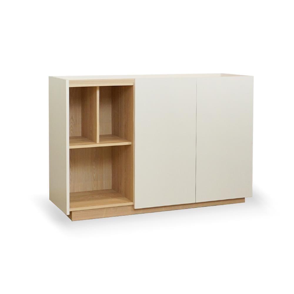 MULTIFUNCTIONAL LOW CABINET FURDINI MOBILLE 120CM WHITE/OTTAWA [EXCLUSIVE FROM HOMEPRO THAILAND]