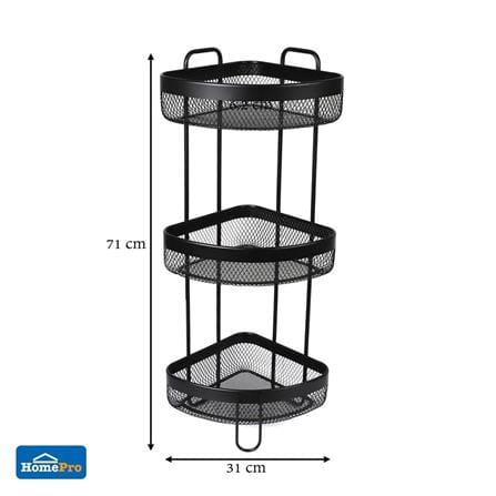 MOYA BATH RACK 3-TIER KM006A BLACK