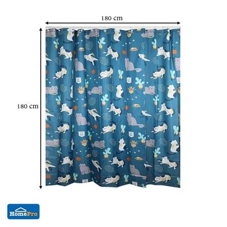 MOYA POLY SHOWER CURTAIN ACS22048B 180X180CM