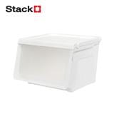 STORAGE BOX WITH HINGED DOOR STACKO YUMI SIZE M 44X41X30.5CM WHITE