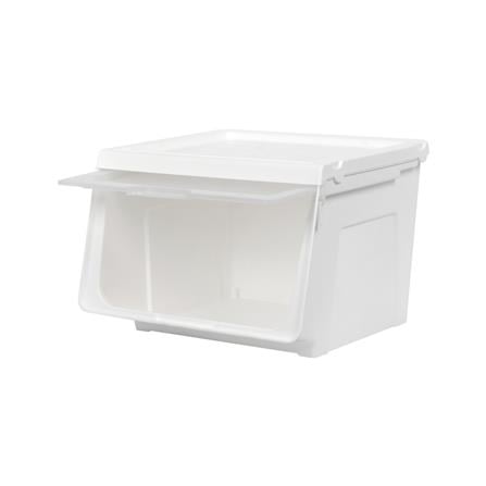 STORAGE BOX WITH HINGED DOOR STACKO YUMI SIZE M 44X41X30.5CM WHITE