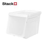 STORAGE BOX WITH HINGED DOOR STACKO YUMI SIZE S 29.2X41X30.5CM WHITE