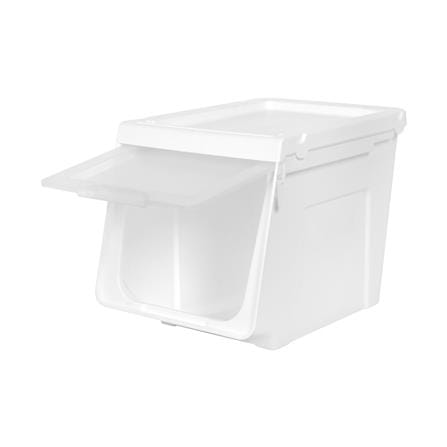STORAGE BOX WITH HINGED DOOR STACKO YUMI SIZE S 29.2X41X30.5CM WHITE