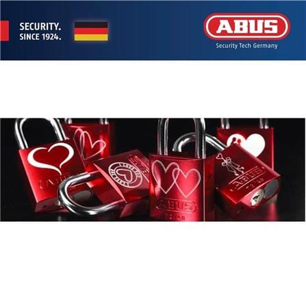 (ONLINE) ABUS 40MM TITALIUM LOVE PADLOCK WITH 2 KEYS 72/40 LOVELOCK 3