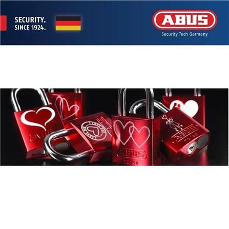 (ONLINE) ABUS 40MM TITALIUM LOVE PADLOCK WITH 2 KEYS 72/40 LOVELOCK 4