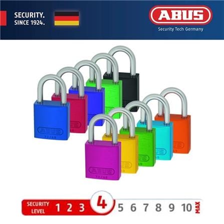 (ONLINE) ABUS 40MM TITALIUM LOVE PADLOCK ALUMINIUM SHACKLE 1 KEY 72LL/40 GREEN