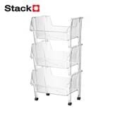 3-TIER UTILITY CART STACKO KLARO 42X32.5X79CM CLEAR [EXCLUSIVE FROM HOMEPRO THAILAND]