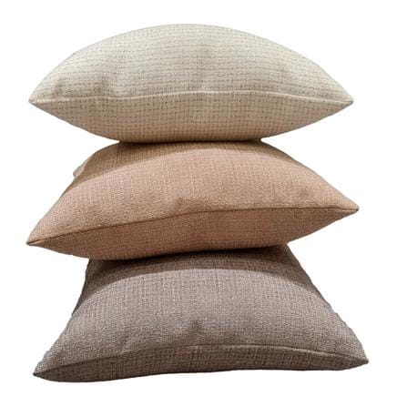 HOME LIVING STYLE CUSHION TWEED 18X18INCH WHITE