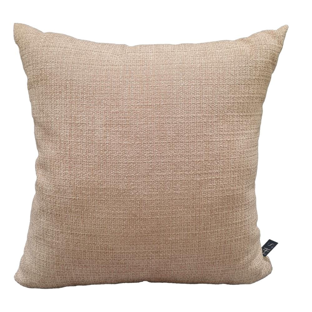 HOME LIVING STYLE CUSHION TWEED 18X18INCH KHAKI