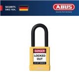 (ONLINE) ABUS 40MM LOTO LIGHTWEIGHT ALUMINIUM PADLOCK 1 KEY & 1 LABEL 74/40 YELLOW