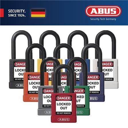 (ONLINE) ABUS 40MM LOTO LIGHTWEIGHT ALUMINIUM PADLOCK 1 KEY & 1 LABEL 74/40 GREEN