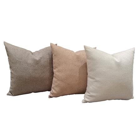 HOME LIVING STYLE CUSHION TWEED 18X18INCH LIGHT BROWN