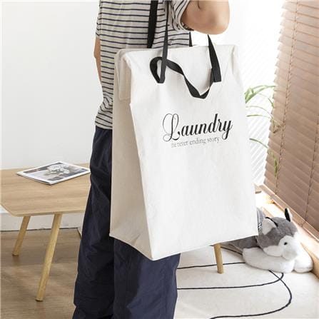COSSY PLUS RECTANGLE PE LAUNDARY BAG CP-PE60RT WHITE
